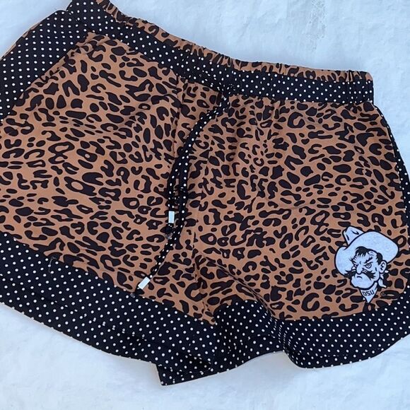 Gameday Couture womens leopard print Oklahoma State shorts size S - Picture 5 of 5